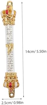 GLEAVI Elegant Metal Door Mezuzah with 2 Hole Design