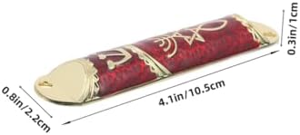 2 Sets Elegant Metal Mezuzah Case with Scroll