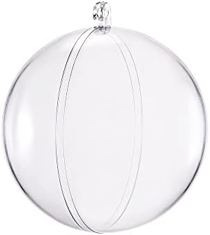 Uxcell 6pcs 2 38 Inch Clear Plastic Ornaments Ball