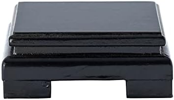 GOLDYWENDY Square Solid Wood Pedestal Stand