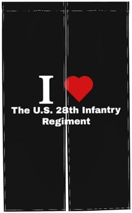 MULIHU 28th Infantry Blackout Curtains 34x56in Doorway Panel