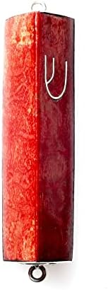 GIFTS PLAZA Judaica Mezuzah Case Triangle 3 Inch Red Coral