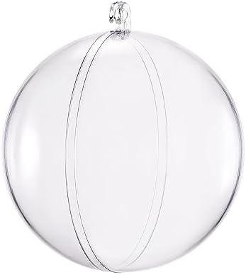 Uxcell 2pcs 5 12 Inch Clear Plastic Ornaments Ball