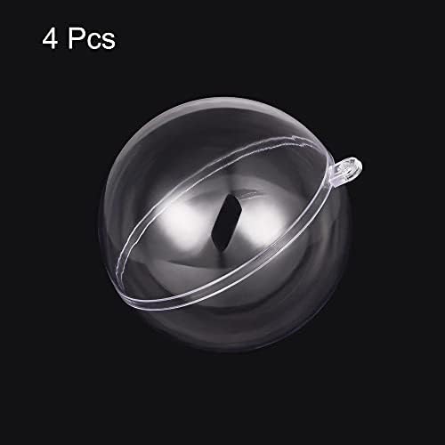 uxcell 4pcs 5 12 Inch Clear Plastic Ornaments Ball