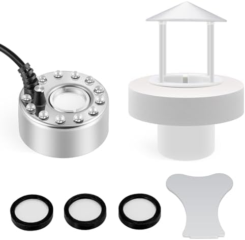 Mxmoonant 350ml H Ultrasonic Mist Maker with 12 LED Lights