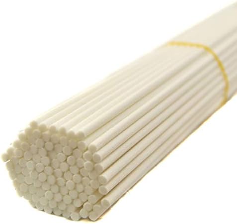 100 Pieces Fiber Reed Diffuser Sticks 10 x 3mm White