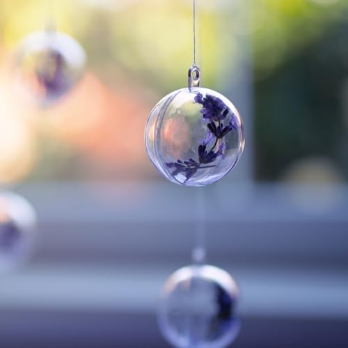 Uxcell 10 Pcs Clear Fillable Hanging Decor Balls 12 Inch