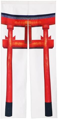 Noren Japanese Style Doorway Curtain with Torii Print