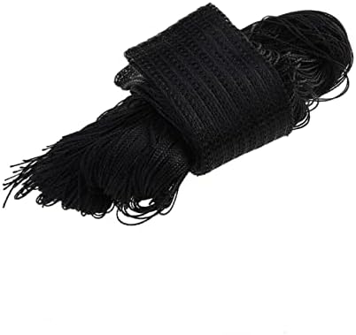 Black Thread Curtain Tassel Valance for Doorway Decor