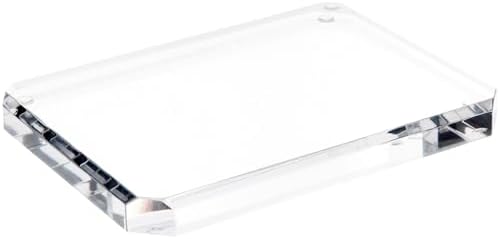 Plymor Clear Acrylic Beveled Display Base 8x6x075