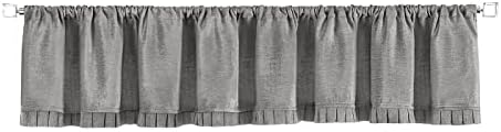 Woven Trends Semi Sheer Pinch Pleated Curtains Gray 52x14