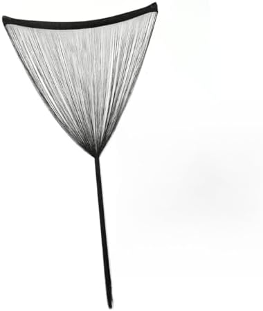 Black Tassel Rod Curtain for Doorway and Room Divider