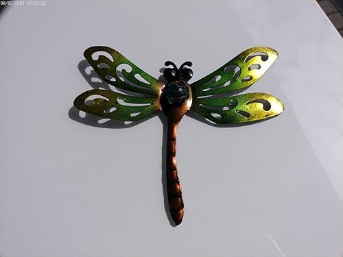 Sunny Barrel Vibrant Metal Dragonfly Wall Decor Set of 3