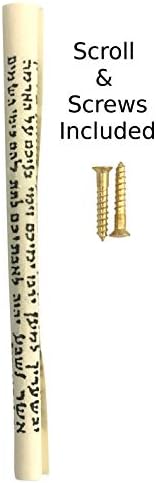 Tamara Baskin Art Glass Sparkling Wedding Mezuzah Blue