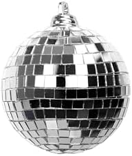 Ashland 2 Inch Silver Disco Ball Plastic Ornaments 5ct