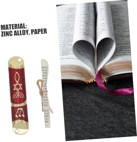 2 Sets Elegant Jewish Mezuzah with Authentic Scroll and Unique Metal Design