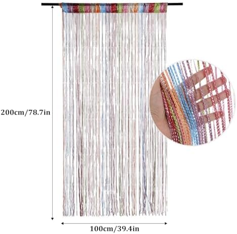 Rainbow Door Curtain with Tassels - 3937x7874 Inch