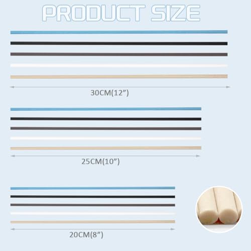 3mm Rattan Reed Diffuser Sticks - 100 Count Long-Lasting White
