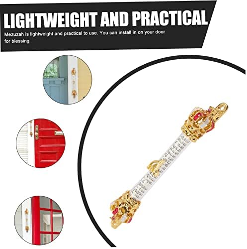 Luxshiny Mezuzah Door Ornament Artistic Metal Design for Home