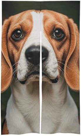 Beagle Dog Door Cover Curtain 57x17 Inches