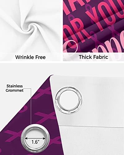 Thanks for Your Support Door Curtains - 80 Inch Blackout Panels