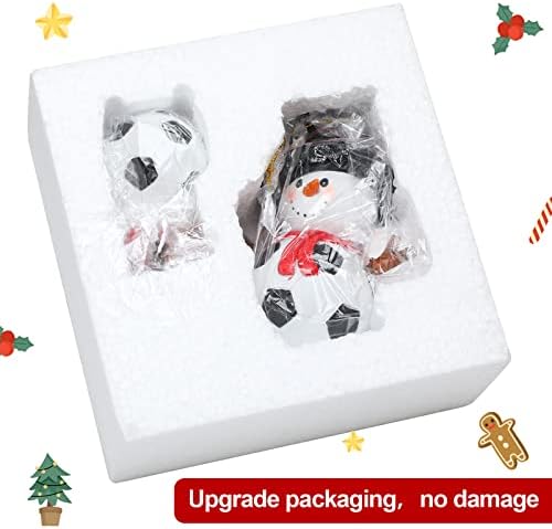 Jetec 2 Piece Christmas Football Pendant Set