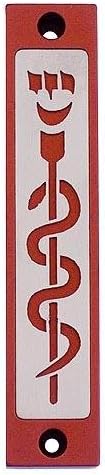 Agayof Healing Snake Mezuzah Red