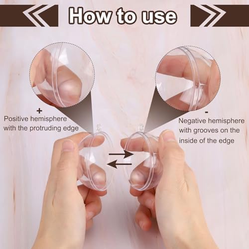 Uxcell 10 Pcs Clear Fillable Hanging Decor Balls 12 Inch