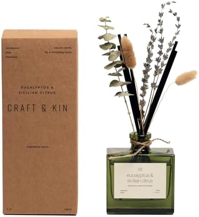 Craft Kin Reed Diffuser with Dried Flowers 5 oz
