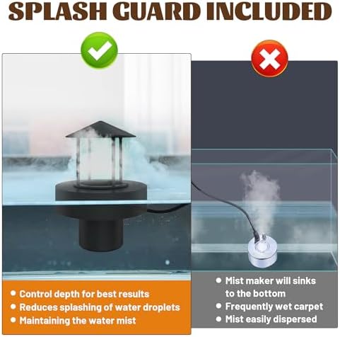 Mini Fountain Mister with 4 LED Lights Halloween Mist Maker Black