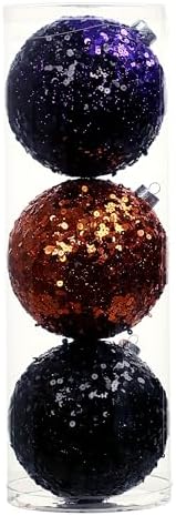 Ashland 475 Inch Sequin Ball Halloween Ornament Set