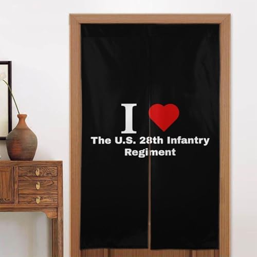 MULIHU 28th Infantry Blackout Curtains 34x56in Doorway Panel