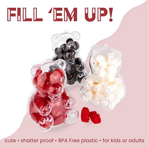 Hammont Tree Ornaments - 9 Pack Acrylic Bear Shaped Christmas Decor