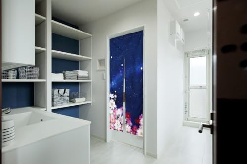Noren Doorway Curtain with Cosmos Design