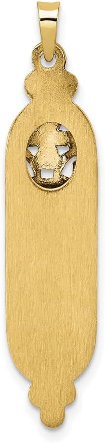 FJC Finejewelers 14Kt Yellow Gold Mezuzah Charm 40x8mm