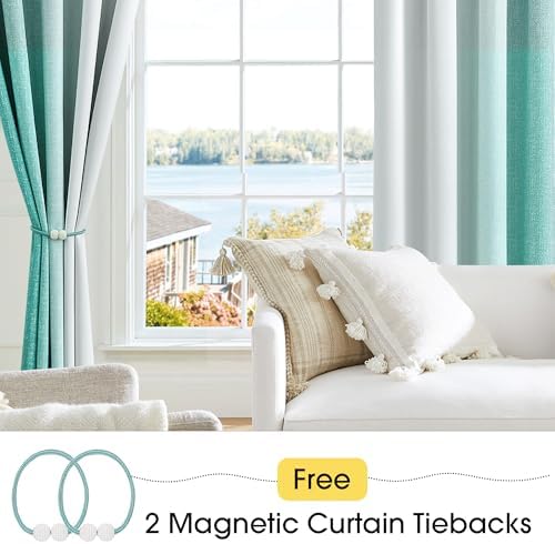 Geomoroccan Ombre Blackout Curtains 54 Inch 2 Panels