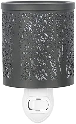 Inrorans Wall Plug-in Wax Warmer with Black Forest Tree Pattern
