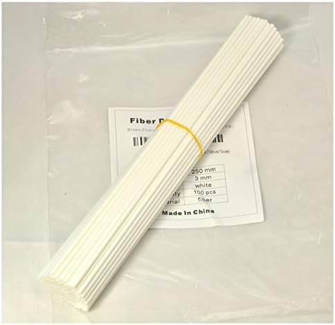 100 Pieces Fiber Reed Diffuser Sticks 10 x 3mm White