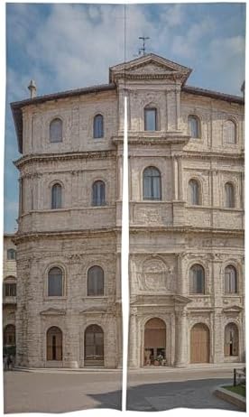 Italian Small Town Door Cover Curtain 57x17 Inches