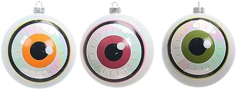 Ashland Halloween Plastic Ball Ornaments 3PC Set