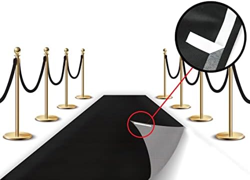 LEMONSODA Black Floor Runner Hollywood Party Decor 2x15 Feet