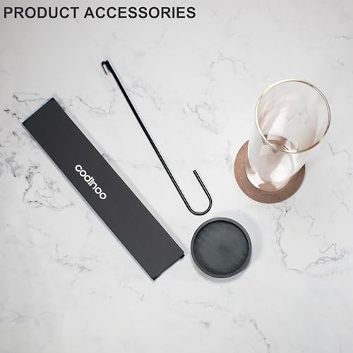 Modern Incense Holder with Glass Ash Catcher