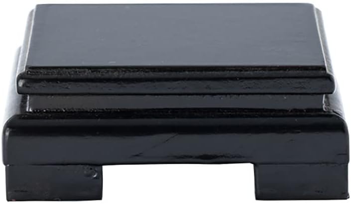 GOLDYWENDY Square Solid Wood Pedestal Stand