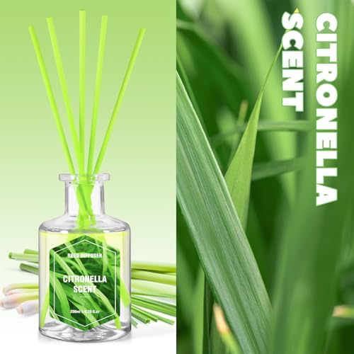 SCENTORINI Citronella Reed Diffuser Set 67 Fl Oz