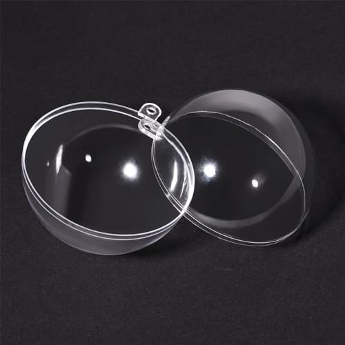 Uxcell 12pcs 1375 Inch Clear Plastic Ornaments Ball