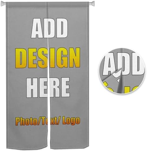 Custom Double Sided Japanese Noren Door Curtain Panel