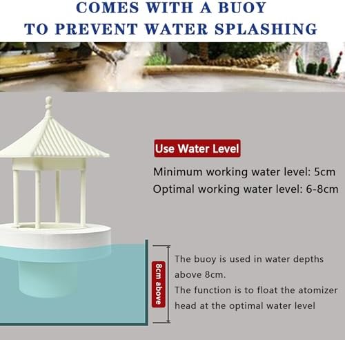 Ultrasonic Mist Maker Fogger with Light and Volume Control