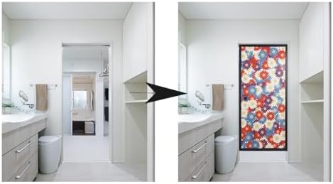 Noren Japanese Doorway Curtain with Fusuma Print Pattern3