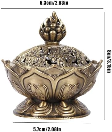 Classic Bronze Lotus Incense Holder