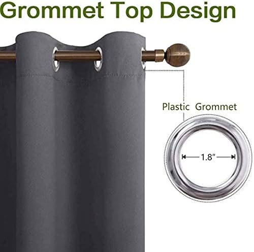 Abstract Door Curtain with Grommet Design